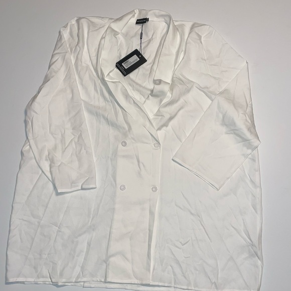 PrettyLittleThing Oversized Double Breasted Blazer Dress - Picture 3 of 8